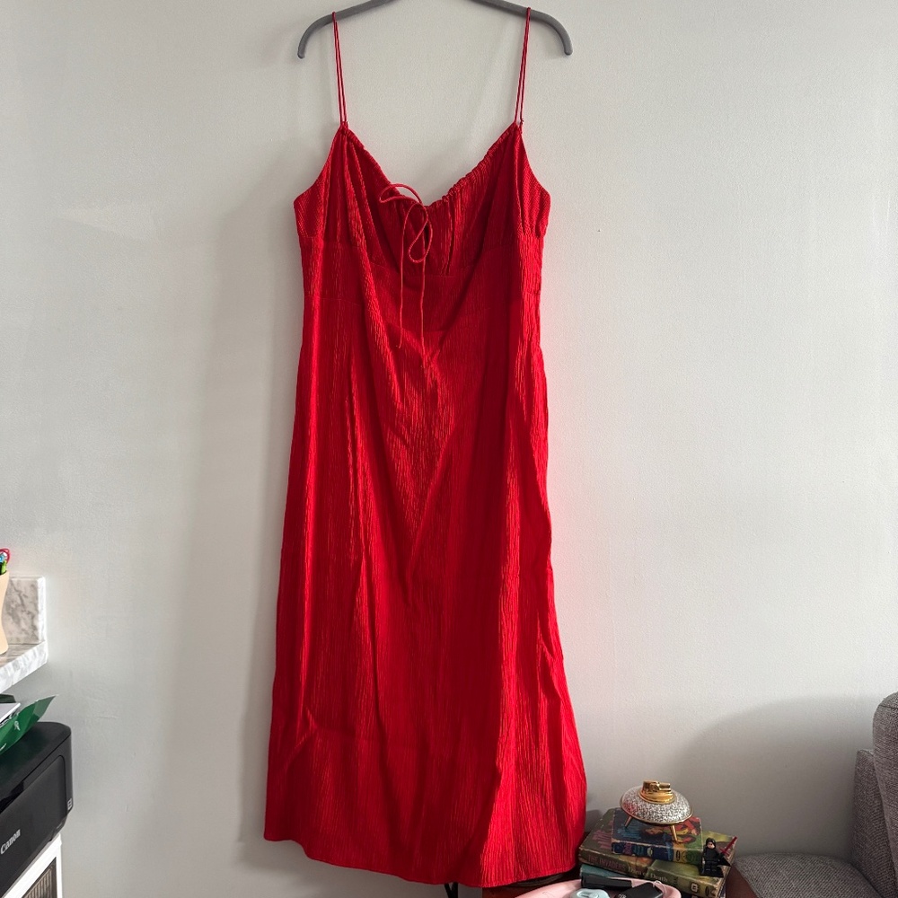 Red H&M dress - L